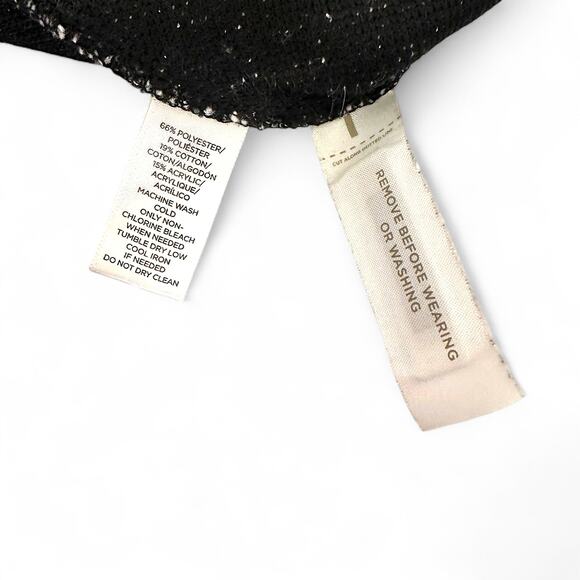 Ann Taylor LOFT Long Sleeve Tweed Drop Waist Dress M Gray Balloon Sleeve A-Line - Picture 9 of 10